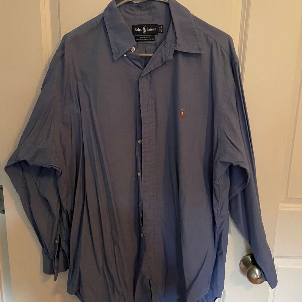 Ralph Lauren blue long sleeve dress shirt